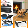 Range Buche Support a bois 40.5x32x33cm en Metal noir - vounat.shop