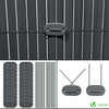 Canisse PVC brise vue ultra renforce avec attaches de fixation 90x500cm gris - vounat.shop