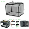 Sac transport pliable chien chat caisse cage portable 82x60x60cm gris - vounat.shop