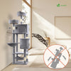 Arbre a chat Grande taille 5 niveaux avec griffoir grattoir 168cm gris - vounat.shop