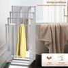 Porte serviettes sur pied autoportant 4 niveaux blanc - vounat.shop