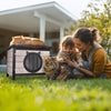 Maison pour Chat en bois avec toit bitumé et entrée en forme d'oreilles de chat Gris - vounat.shop