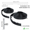 Bordure de jardin PVC flexible 40m avec piquets noir - vounat.shop
