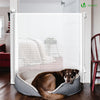 Barriere de securite retractable HAUTE 180x96cm blanc - vounat.shop