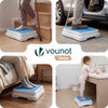Marche pied antiderapant salle de bain empilable 50x40x10cm PP EVA bleu - vounat.shop