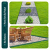 Bordure de jardin PE flexible 20M x 8 CM avec piquets vert - vounat.shop