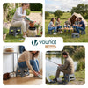 Tabouret pliant antiderapant 32x25x22 cm plastique gris - vounat.shop