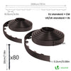 Bordure de jardin PVC flexible 40m avec piquets marron - vounat.shop