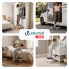 Marche pied pliable en acier portable plateforme antiderapante 38x26cm blanc - vounat.shop