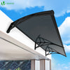 Auvent de porte marquise 200x80 cm en Polycarbonate anti UV Anthracite - vounat.shop