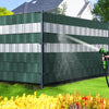 Brise vue occultant PVC 450g/m2 19cm x 140m Vert - vounat.shop