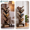 Bibliotheque Arbre etagere a Livres 38x19x113cm Marron Rustique - vounat.shop