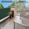 Brise vue occultant en HDPE 150g/m² 1.5x20m avec attaches de fixation vert - vounat.shop