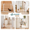 Barriere de securite a pression sans percage Largeur 103-110cm Metal blanc - vounat.shop
