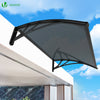 Auvent de porte marquise 120x80 cm en Polycarbonate anti UV Anthracite - vounat.shop
