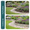 Lot de 35 Bordure de jardin en métal galvanisé flexible 100x13cm - vounat.shop