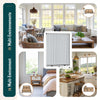Store moustiquaire pour fenetre enroulable et recoupable en aluminium L150 x H160 cm Blanc - vounat.shop