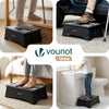 Marchepied pliant antiderapant 39.5x24x13 cm plastique noir - vounat.shop