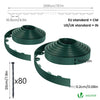 Bordure de jardin PVC flexible 40m avec piquets vert - vounat.shop