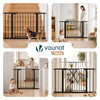 Barriere de securite a pression sans percage Largeur 103-110cm Metal noir - vounat.shop