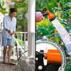 Tuyau d’Arrosage Extensible 15m Renforce avec Accessoires orange - vounat.shop