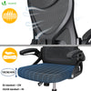 Fauteuil de Bureau Ergonomique pivotant avec appui tête et dossier toile respirant Noir - vounat.shop