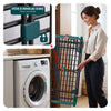Etendoir a linge telescopique pliable extensible ailes hautes 284x55x122cm metal noir - vounat.shop