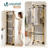 Sechoir a linge vertical tour etendoir pliable 4 niveaux 99x69x175.5 cm style bois noir - vounat.shop