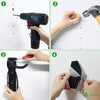 Lot de 4 supports de velo mural avec coussinets de protection noir - vounat.shop