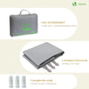 Voile d'ombrage Triangle en Polyester Imperméable avec Kit de Montage 5x5x5m Gris Clair - vounat.shop