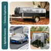 Bâche de Protection en Polyéthylène resistant et impermeable 240g/m² gris et noir 4x8m - vounat.shop