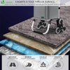 Chariot de course pliable monte escalier aluminium avec crochets gris - vounat.shop