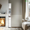Meuble rangement salle de bain Haut colonne 180x20x20cm MDF blanc - vounat.shop