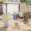 Sechoir a linge etendoir sur pied avec ailes hautes 175x92x106cm Blanc - vounat.shop