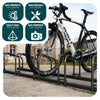 Ratelier range velo acier mural et sol 6 vélos Noir - vounat.shop