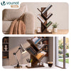 Bibliotheque Arbre etagere a Livres 30x16x60cm Marron Rustique - vounat.shop