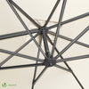 Parasol deporte inclinable Premium carre avec housse protection 3x3m Roma beige - vounat.shop