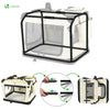 Sac transport pliable chien chat caisse cage portable 70x52x52cm beige - vounat.shop