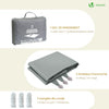 Voile d'ombrage Triangle en Polyester Imperméable avec Kit de Montage 3x3x3m Gris - vounat.shop