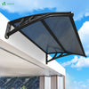 Auvent de porte marquise 120x80 cm en Polycarbonate anti UV Anthracite - vounat.shop