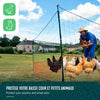 Kit cloture filet a poules PE avec piquets 12m orange - vounat.shop