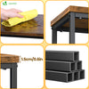 Console table style industriel en metal et MDF 75x24x75 cm Marron - vounat.shop