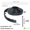 Bordure de jardin PVC flexible 20m avec piquets anthracite - vounat.shop