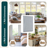 Store moustiquaire pour fenetre enroulable et recoupable en pvc L130 x H160 cm Blanc - vounat.shop