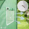 Serre de jardin hivernage murale adossee avec bache PE 300x100x180cm vert - vounat.shop