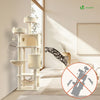 Arbre a chat Grande taille 5 niveaux avec griffoir grattoir 168cm beige - vounat.shop