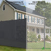Brise vue occultant en HDPE 150g/m² 1.8x20m avec attaches de fixation anthracite - vounat.shop