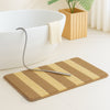 Lot de 2 Tapis de Bain Antidérapant chenille microfibre 60x90cm beige - vounat.shop