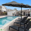 Parasol Jardin Double Aluminium 150 x 300 cm gris - vounat.shop
