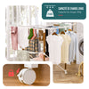 Etendoir a linge deluxe pliable grande capacite 173x94x123cm style bois blanc - vounat.shop